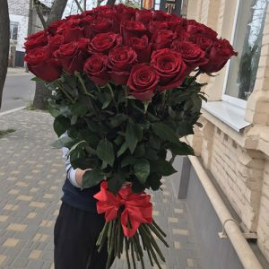 51 красная роза в Чернигове фото