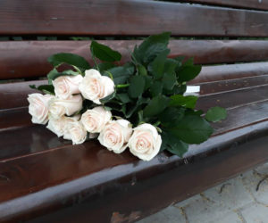 букет белых роз фото