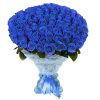 Фото товара 101 синяя роза (крашеная) в Чернигове