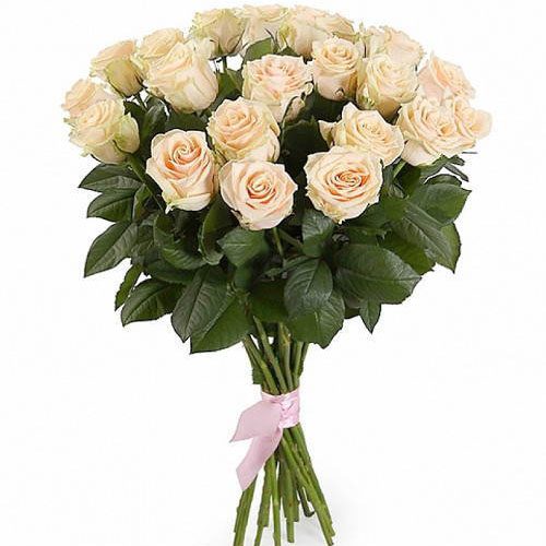 Фото товара 21 кремовая роза в Чернигове