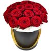 Фото товара 21 роза в шляпной коробке в Чернигове