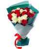 Фото товара 25 роз красных и белых в Чернигове