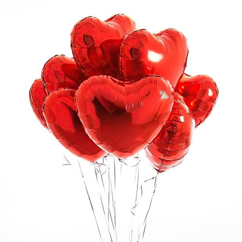 Фото товара Шарики фольгированные в форме сердца поштучно в Чернигове