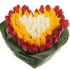 Фото товара 151 тюльпан в шляпной коробке в Чернигове