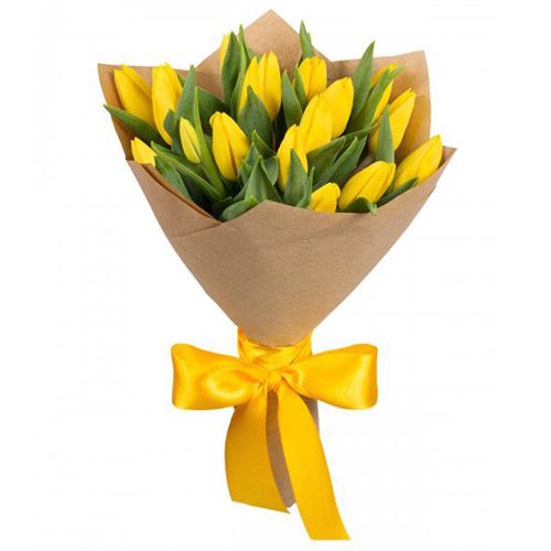 Фото товара 15 жёлтых тюльпанов в Чернигове