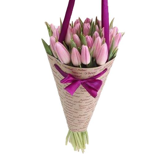 Фото товара 25 нежно-розовых тюльпанов в Чернигове