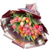 Фото товара 51 бело-розовый тюльпан в коробке в Чернигове