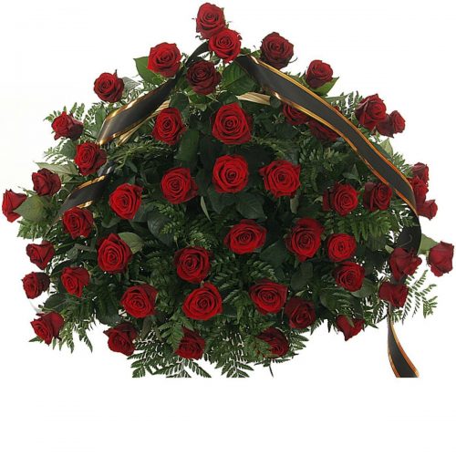 Фото товара 70 красных роз в корзине в Чернигове
