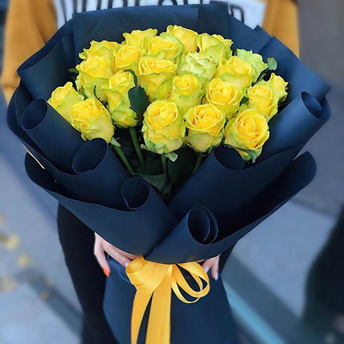 Фото товара Траурный букет жёлтых роз в Чернигове