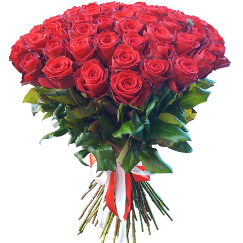 Фото товара 51 красная роза в Чернигове