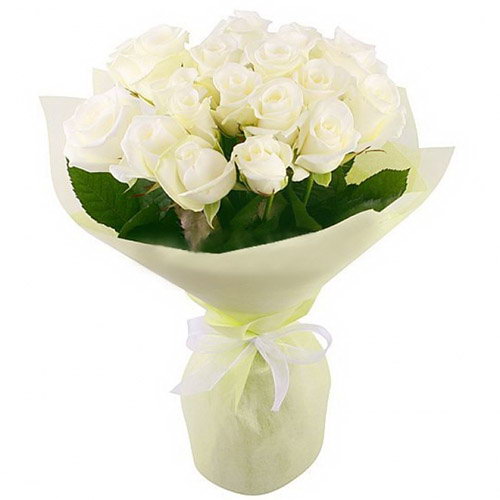Фото товара 19 белых роз в Чернигове