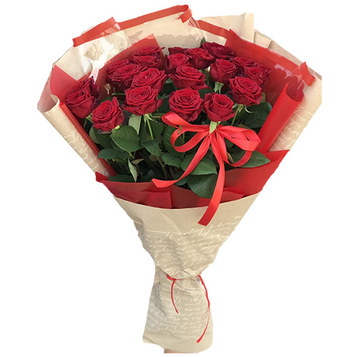 Фото товара Букет роз 21 красная в Чернигове