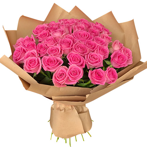 Фото товара Букет рожевих троянд - 51 шт в Чернигове